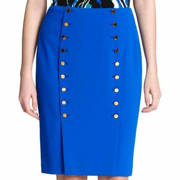 Calvin Klein Plus Size Embellished Pencil Skirt - Picture 3 of 9